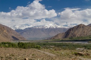 Предгорье долины Хуф в Таджикистане