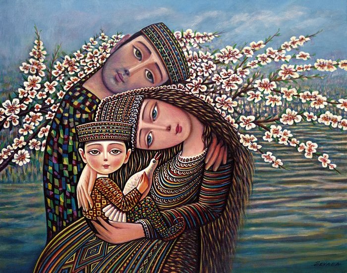Семья в картинах Севада Григоряна