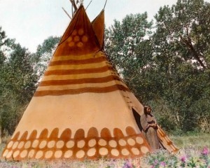 Индейское племя черноногих — типи. Начало XX века