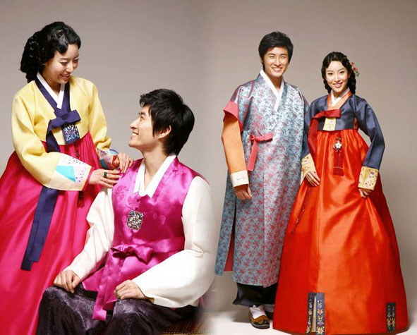Корея — традиционный свадебный наряд невесты